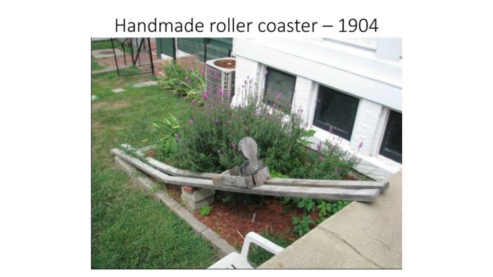 Amelia earhart homemade roller coaster