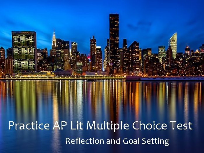 Ap lit multiple choice pdf