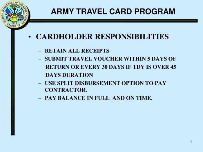 Travel card 101 answers army