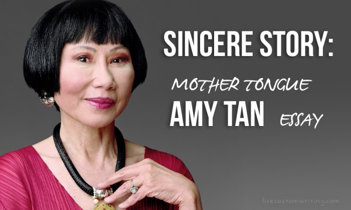 Mother tongue by amy tan questions and answers