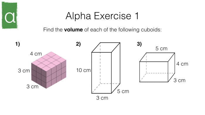 Prisms cones cylinders geometry volumes